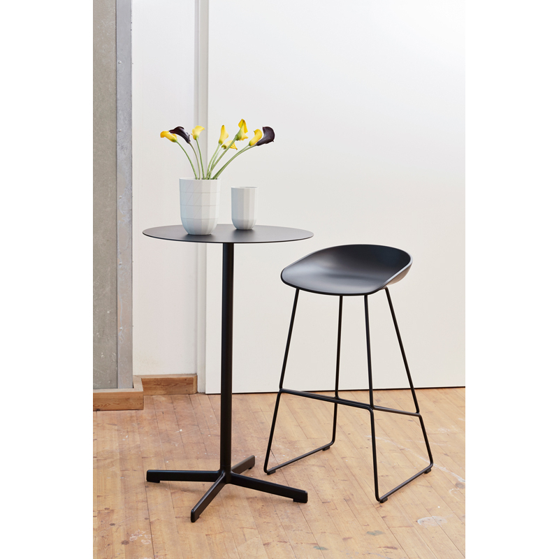 Tabouret haut ABOUT A STOOL AAS 38 H75 Slate blue HAY