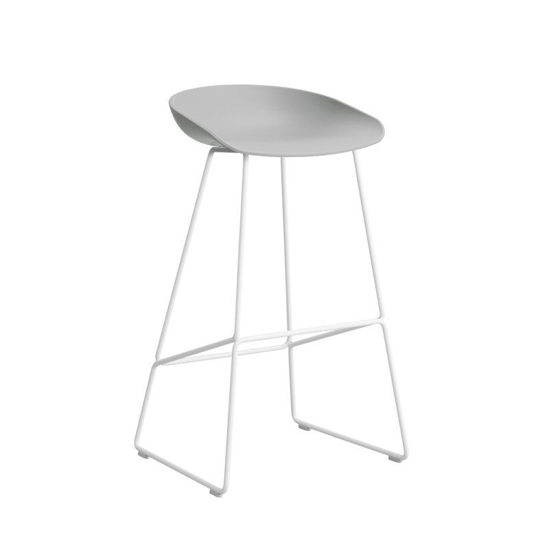 Tabouret haut ABOUT A STOOL AAS 38 H75 Concrete grey HAY