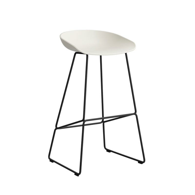 Tabouret haut ABOUT A STOOL AAS 38 H75 Melange cream HAY