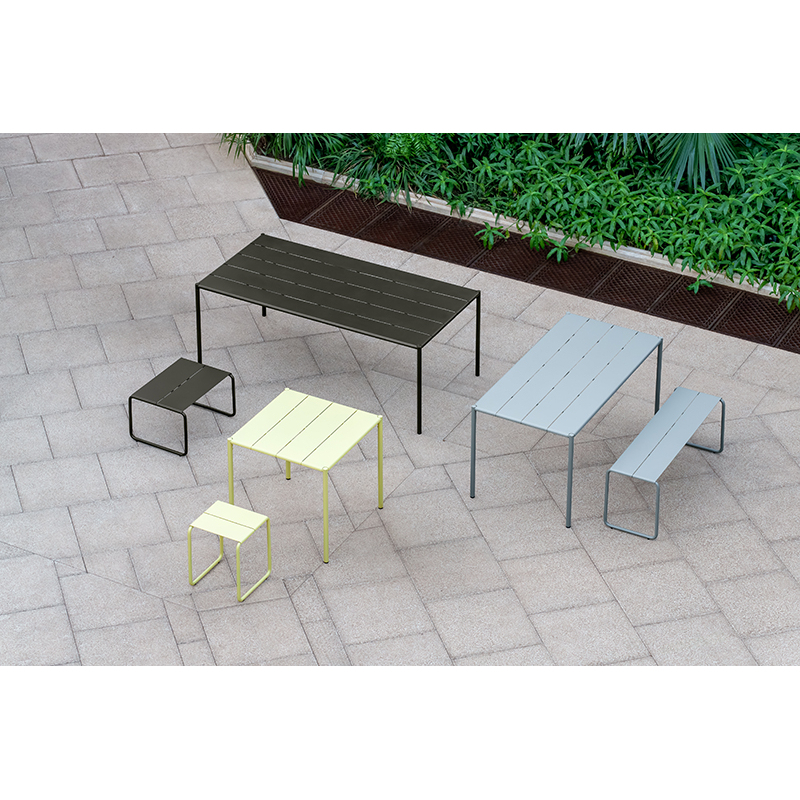 Table extérieur Table SINE 151x75,5 Jaune NINE