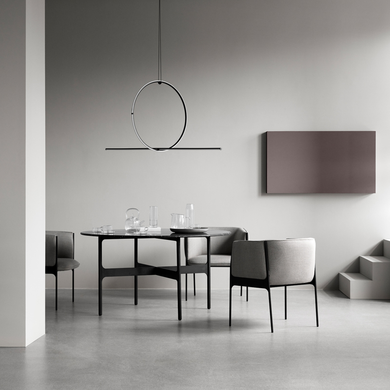 Table FLOEMA Marbre Marquina noir WENDELBO