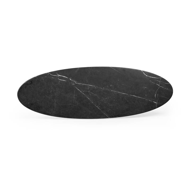 Table basse FLOEMA Ovale Marbre Marquina noir WENDELBO