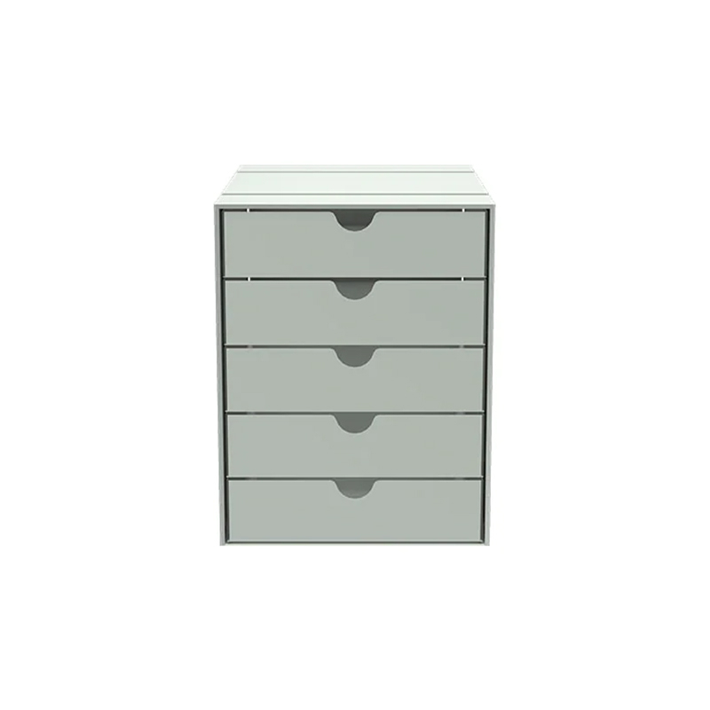 Petit rangement Boite USM INOS 5 tiroirs Gris clair USM HALLER