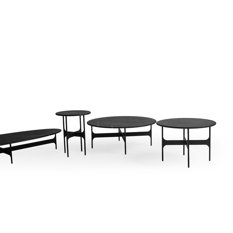Table basse FLOEMA Medium Marbre Marquina noir WENDELBO