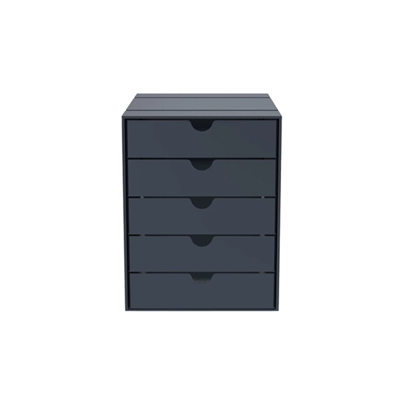 Petit rangement Boite USM INOS 5 tiroirs Anthracite USM HALLER