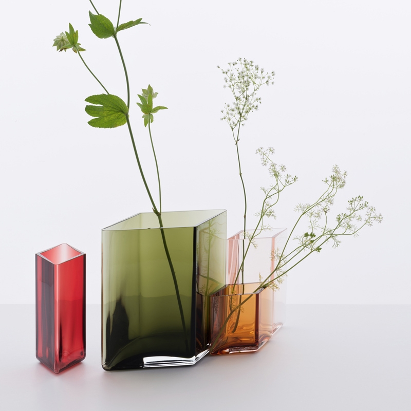 Vase Vase RUUTU L 20,5 x H 18 Vert mousse IITTALA