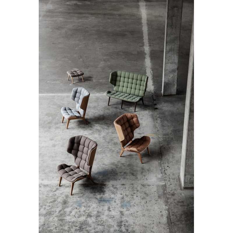 Fauteuil MAMMOTH Barnum Bouclé 11/ chêne fumé foncé NORR11