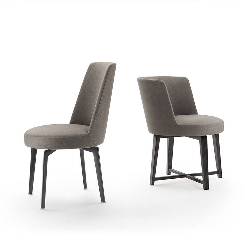 Chaise HERA avec accoudoirs dossier bas FLEXFORM