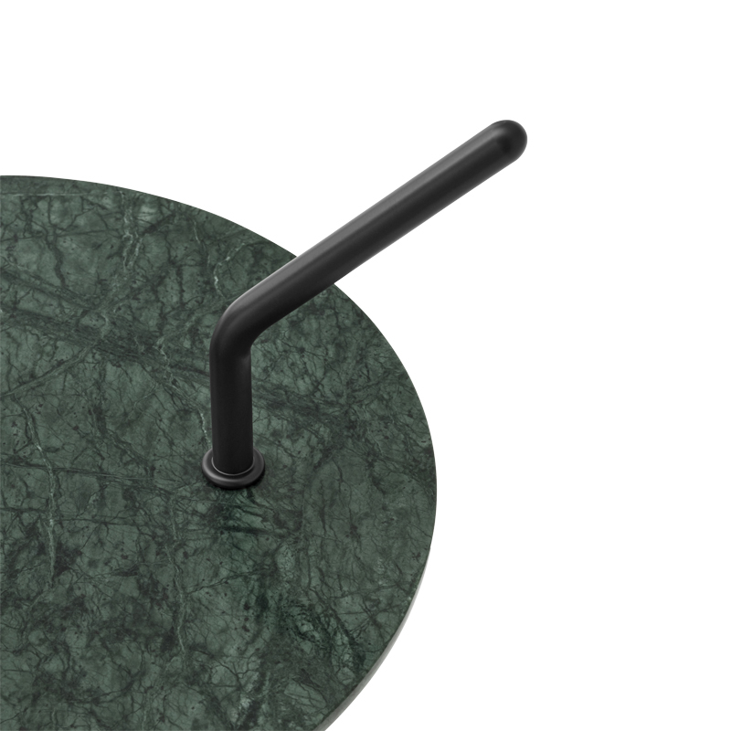 HALTEN SH9 Marbre Vert Guatemala / Acier noir