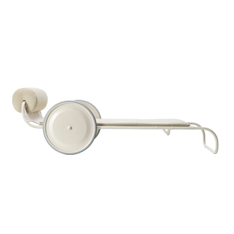 Bain de soleil, chaise longue et hamac Bain de soleil LOCUS SOLUS 1964 Beige RAL 1013 JACQUEMUS & EXTETA