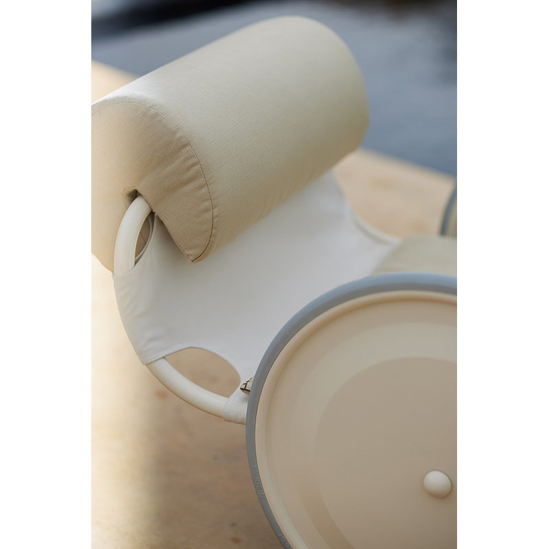 Bain de soleil, chaise longue et hamac Bain de soleil LOCUS SOLUS 1964 Beige RAL 1013 JACQUEMUS & EXTETA