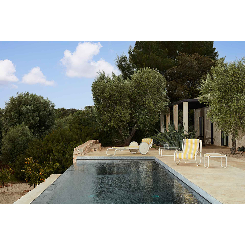 Bain de soleil, chaise longue et hamac Bain de soleil LOCUS SOLUS 1964 Beige RAL 1013 JACQUEMUS & EXTETA