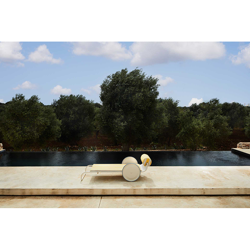 Bain de soleil, chaise longue et hamac Bain de soleil LOCUS SOLUS 1964 Beige RAL 1013 JACQUEMUS & EXTETA