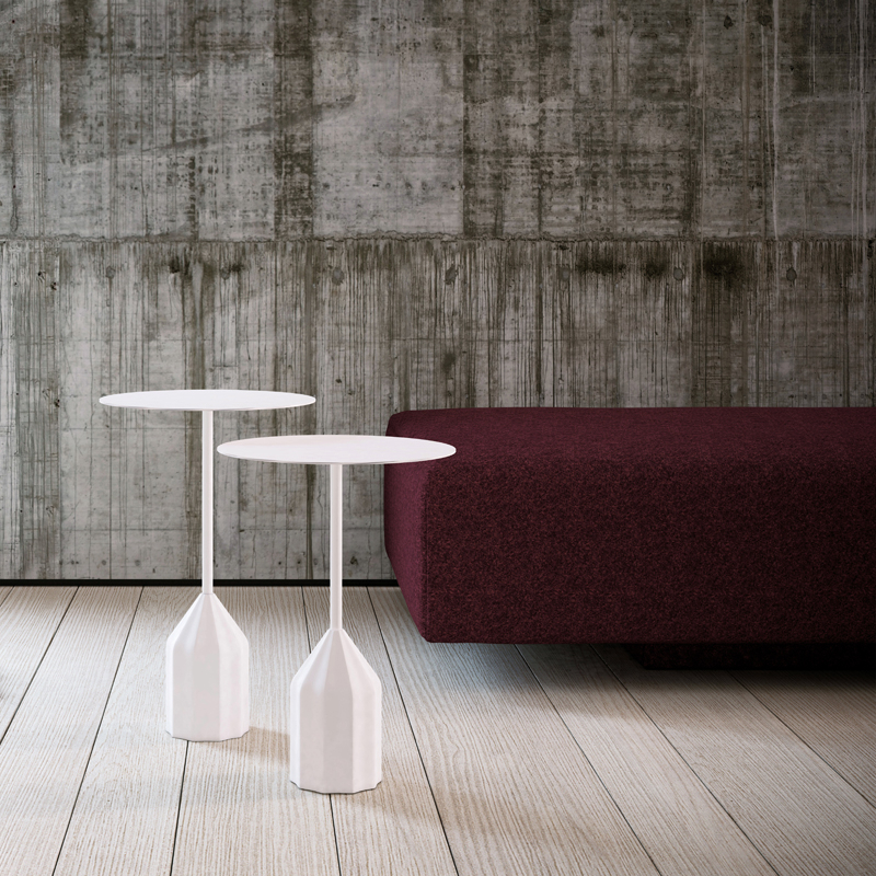 Table d'appoint guéridon BURIN MINI Noir VICCARBE
