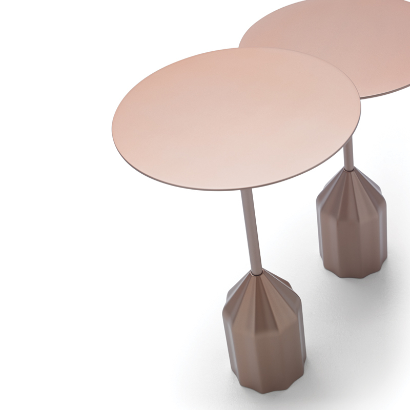 Table d'appoint guéridon BURIN MINI Bronze VICCARBE