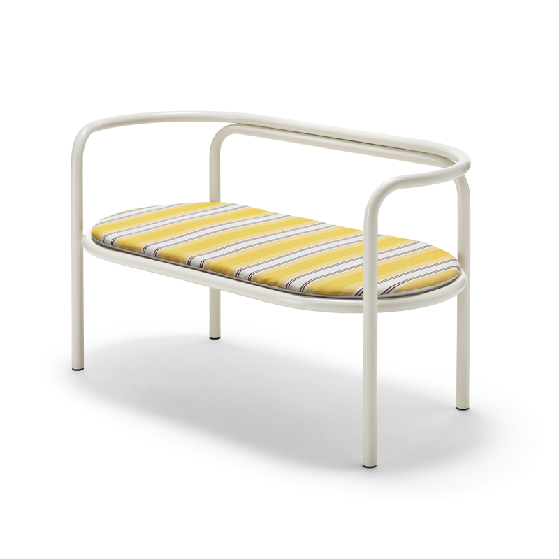 Canapé LOCUS SOLUS 1964 Rayures jaunes Como
