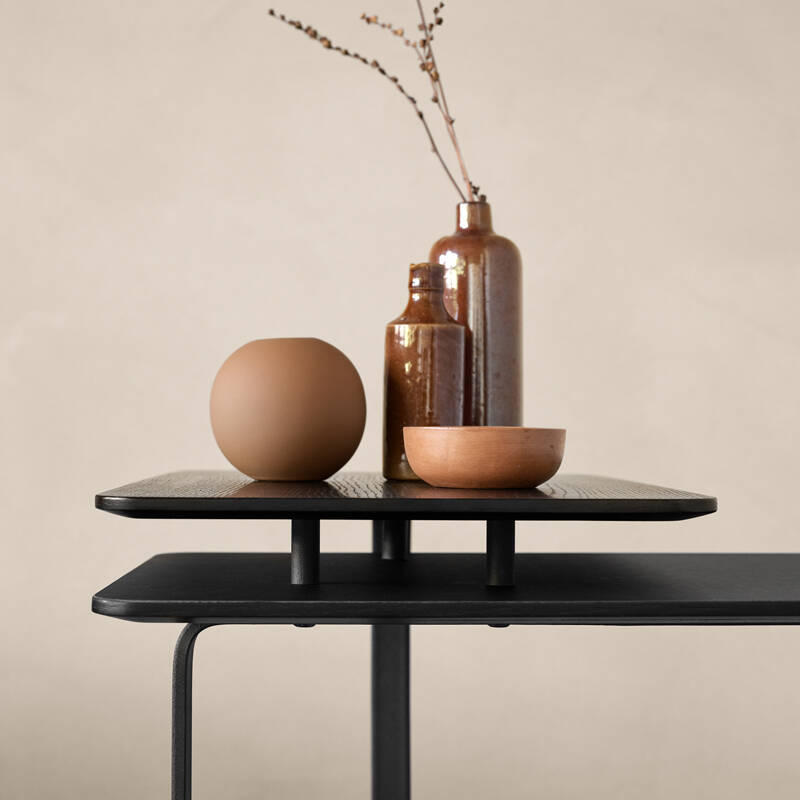 Table d'appoint guéridon ROOT Double Noir WENDELBO