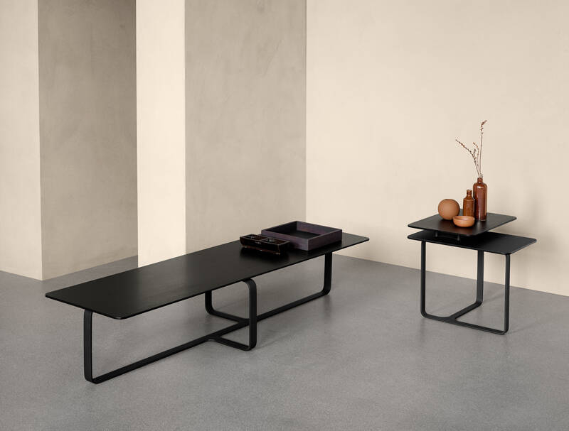 Table d'appoint guéridon ROOT Double Noir WENDELBO