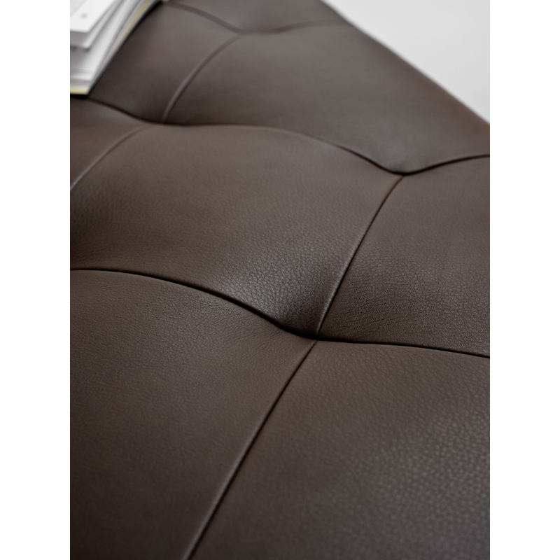 Banc TIP TOE Large Cuir Parma marron WENDELBO
