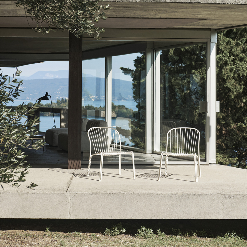 Fauteuil extérieur Fauteuil THORVALD SC100 Ivoire AND TRADITION