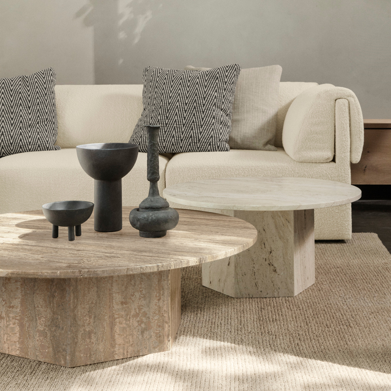 Table basse EPIC COFFEE Taupe chaud GUBI