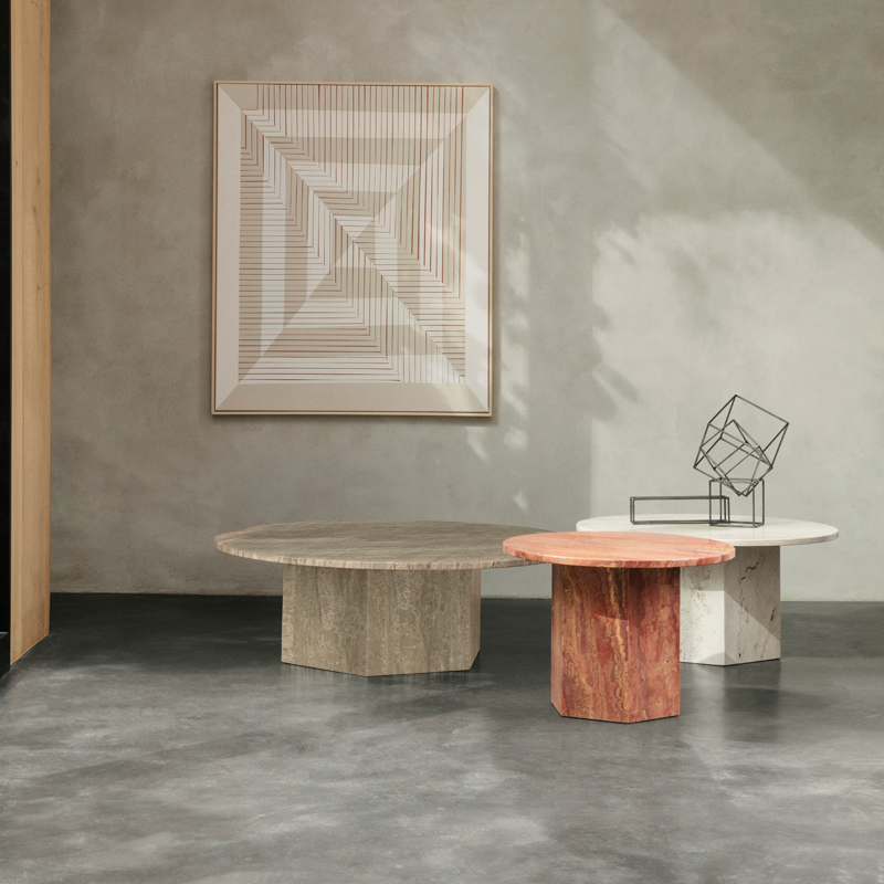 Table basse EPIC COFFEE Taupe chaud GUBI