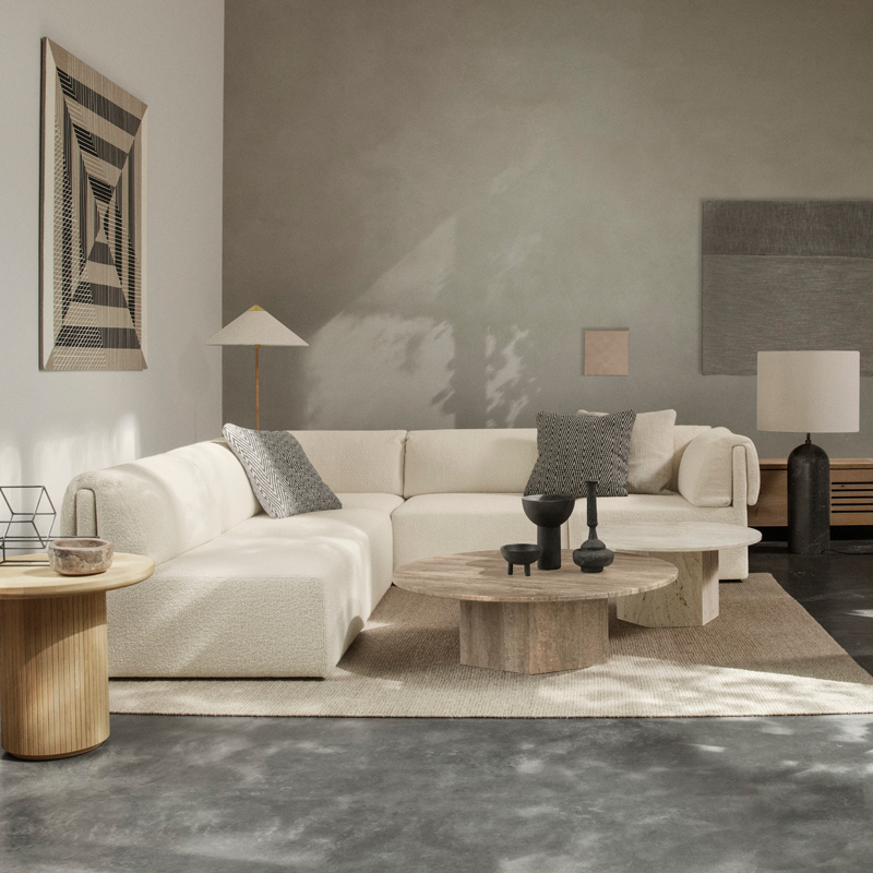 Table basse EPIC COFFEE Taupe chaud GUBI