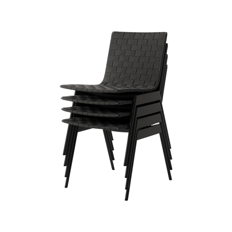 Chaise extérieur Chaise VILLE AV33 Noir AND TRADITION