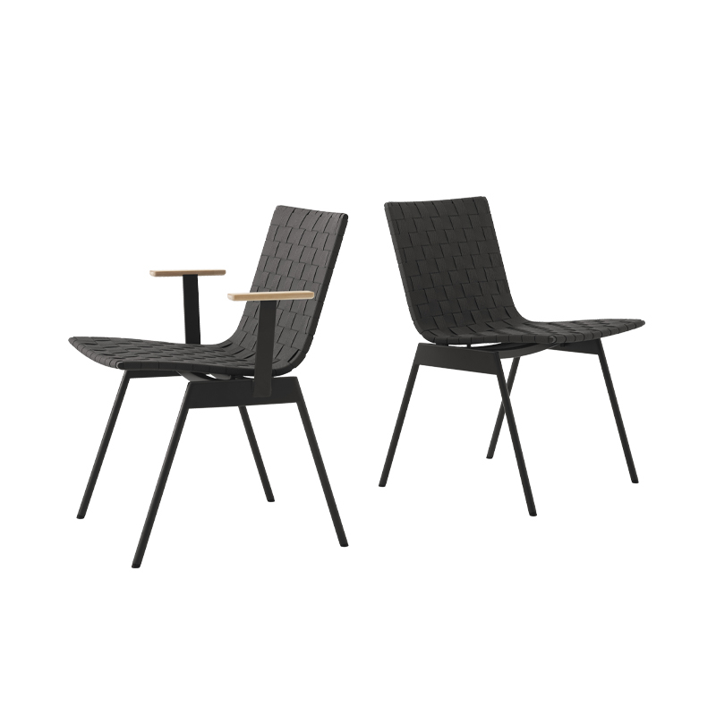 Chaise extérieur Chaise VILLE AV33 Noir AND TRADITION