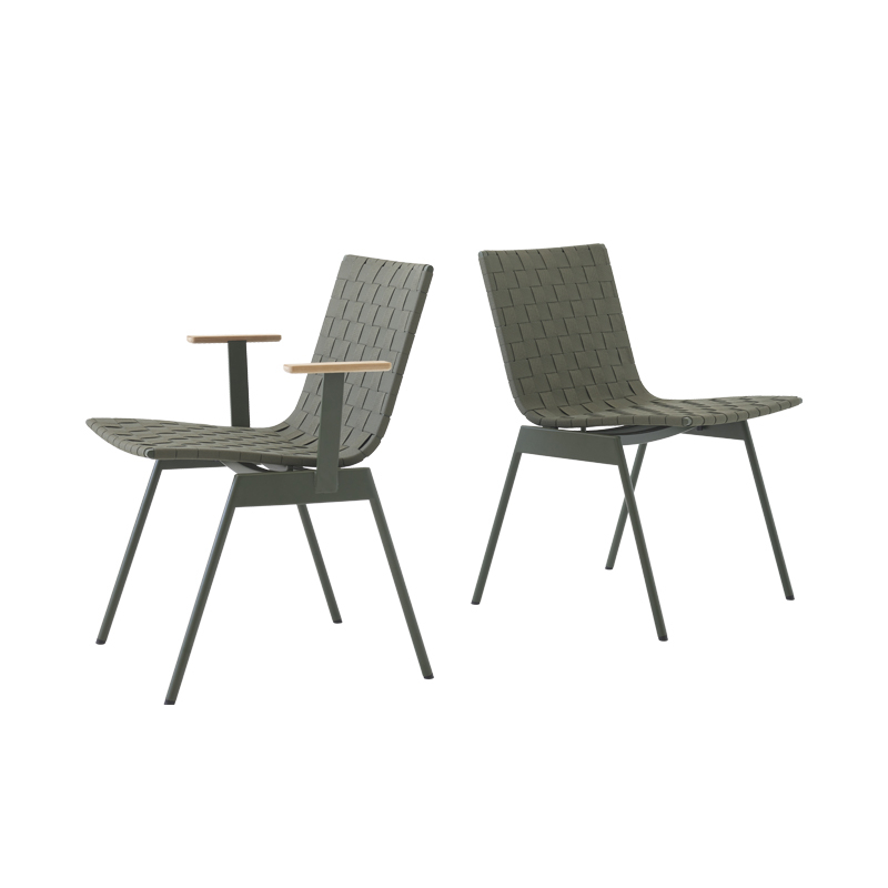 Chaise extérieur Chaise VILLE AV33 Vert bronze AND TRADITION