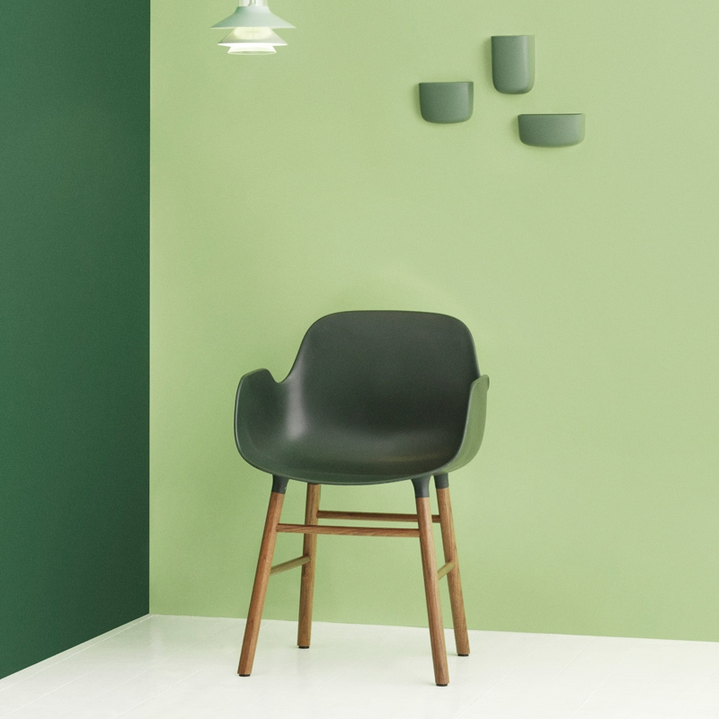 Chaise FORM ARMCHAIR Vert Normann Copenhagen