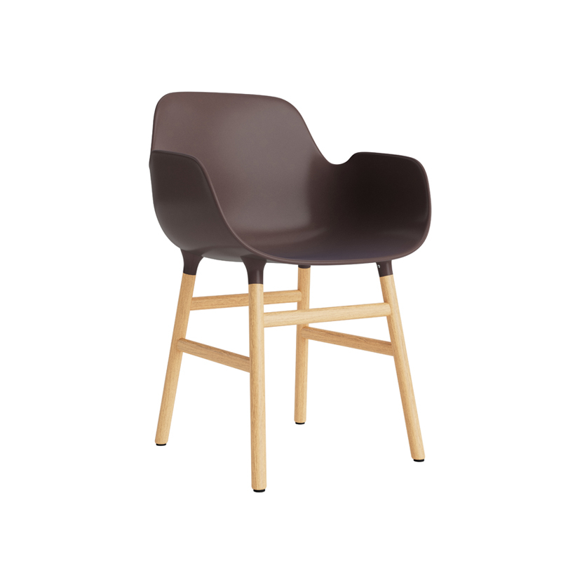 Chaise FORM ARMCHAIR Marron Normann Copenhagen