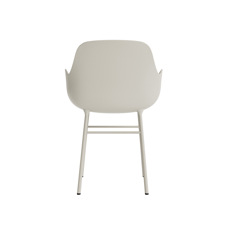 Chaise FORM ARMCHAIR piètement acier Gris clair Normann Copenhagen