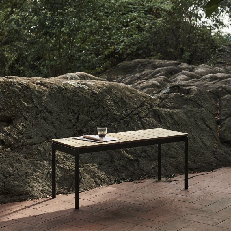 Banc extérieur Banc VILLE AV27 Noir AND TRADITION