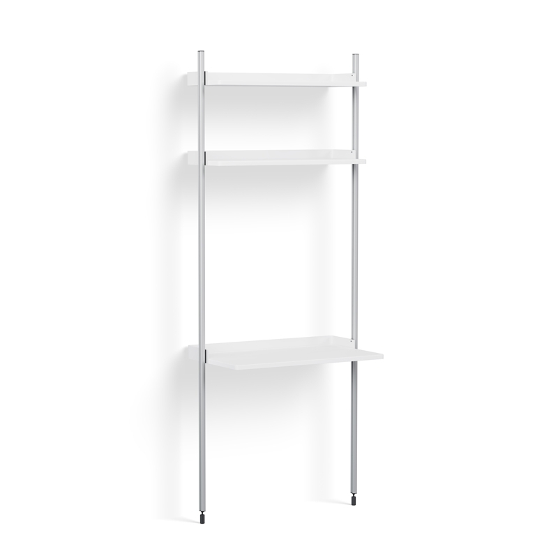 Bureau PIER SYSTEM 11 Blanc/ aluminium HAY