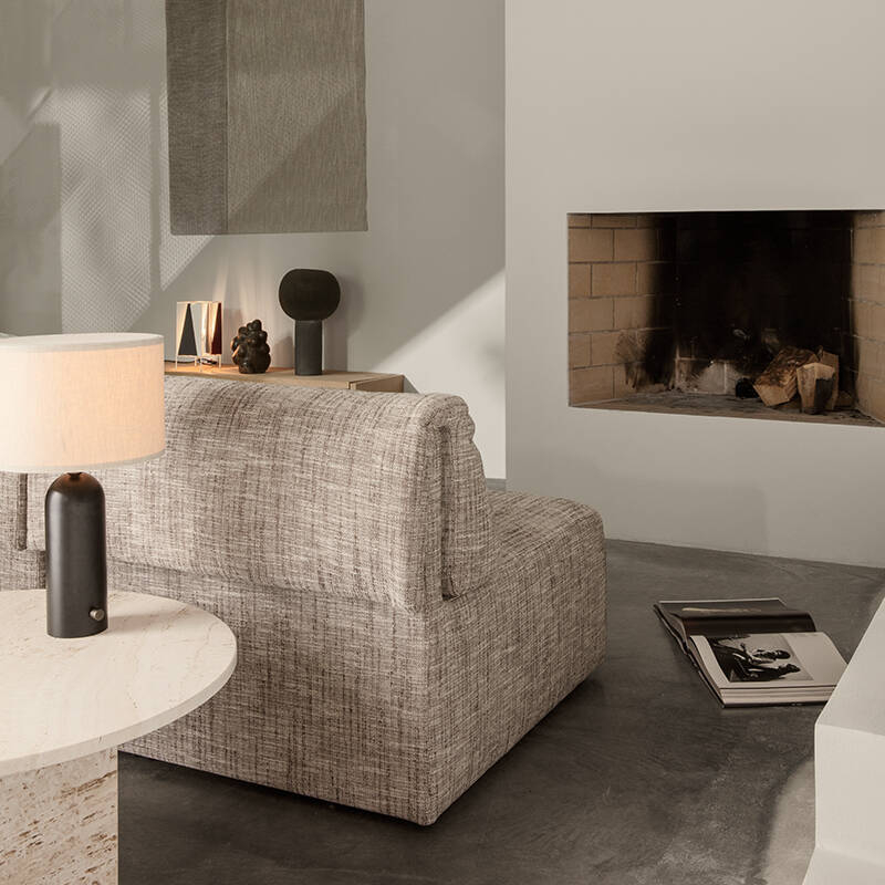 Canapé WONDER 3 places avec chaise longue Remix 123 GUBI