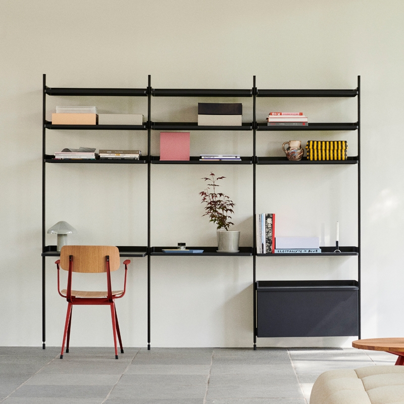 Bureau PIER SYSTEM 23 Blanc/ aluminium HAY