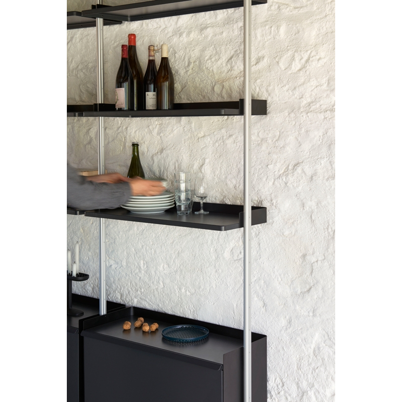 Etagère PIER SYSTEM 132 Blanc/ aluminium HAY