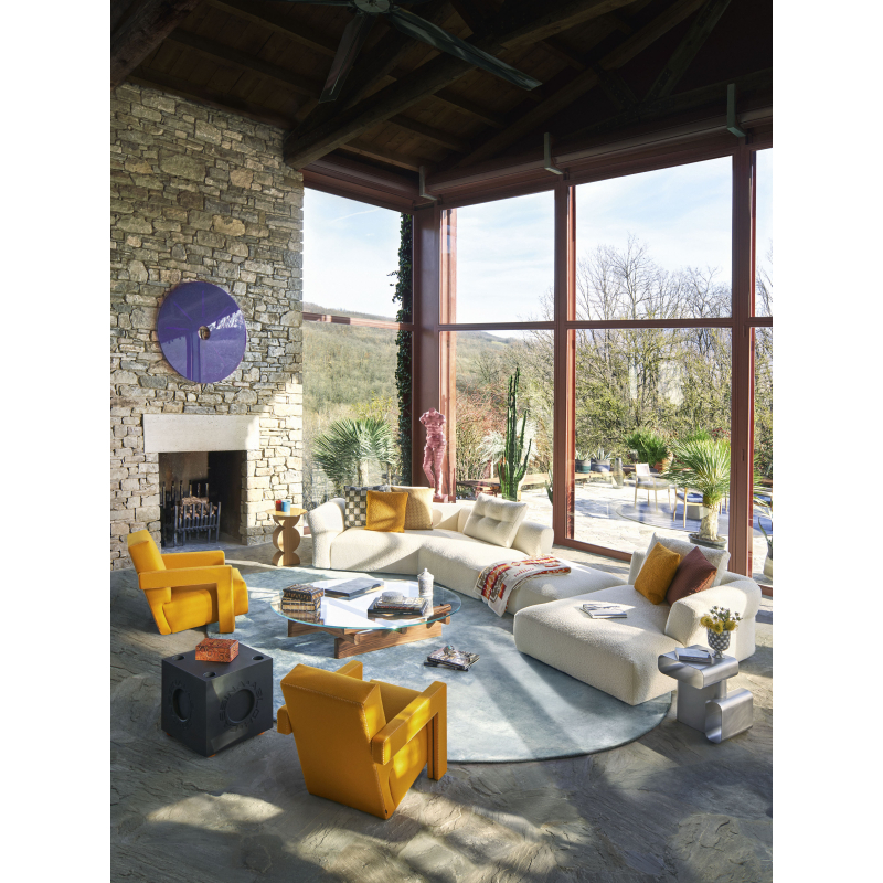 Pouf MODULAR IMAGINATION 78x45 Noir mat CASSINA