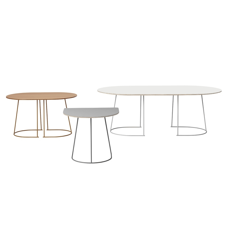 Table basse AIRY Half Blanc cassé MUUTO
