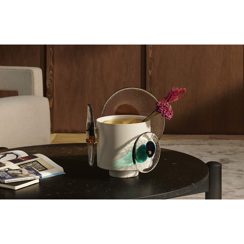 Vase Vase COLOURDISC H 33 Ambre CASSINA