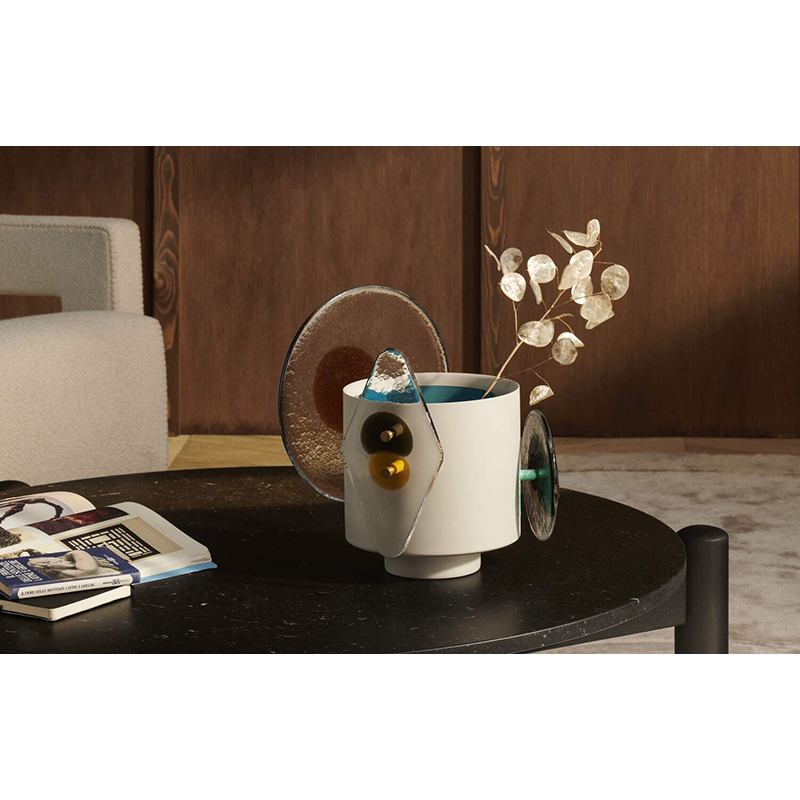Vase Vase COLOURDISC H 33 Ambre CASSINA