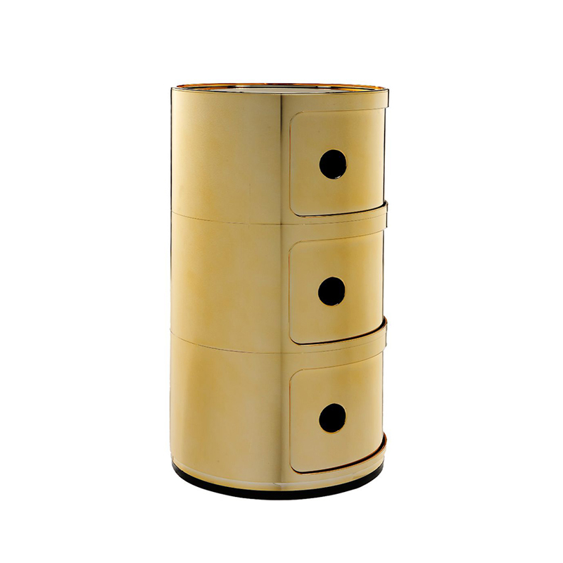 Meuble de rangement COMPONIBILI métallisé 3 portes Or KARTELL