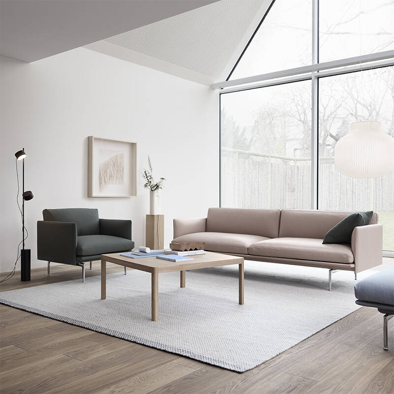Table basse WORKSHOP TABLE 86x86 Chêne MUUTO