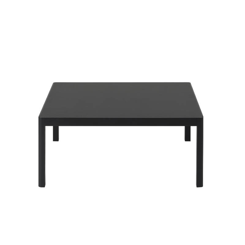 Table basse WORKSHOP TABLE 86x86 Lino noir/ chêne teinté noir  MUUTO