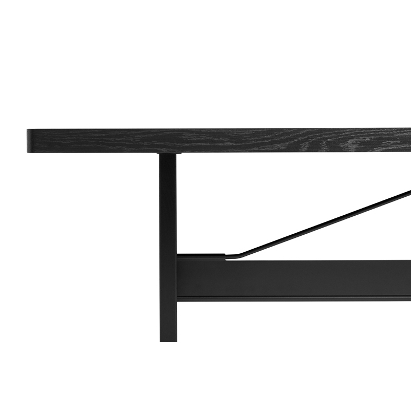 Table PASSERELLE Chêne noir/ noir HAY