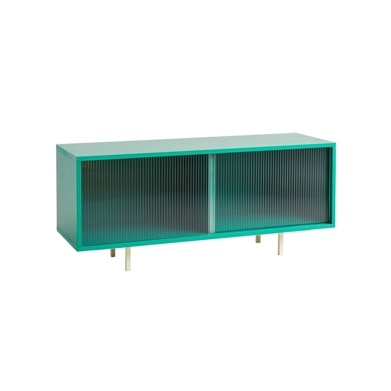 Meuble de rangement COLOUR CABINET M avec portes vitrées Menthe HAY