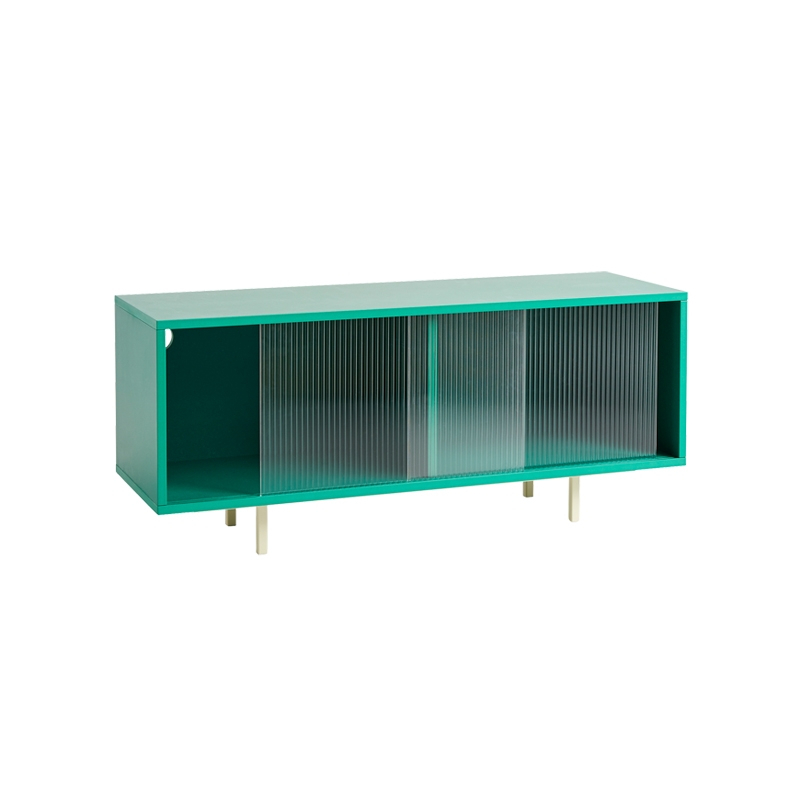 Meuble de rangement COLOUR CABINET M avec portes vitrées Menthe HAY