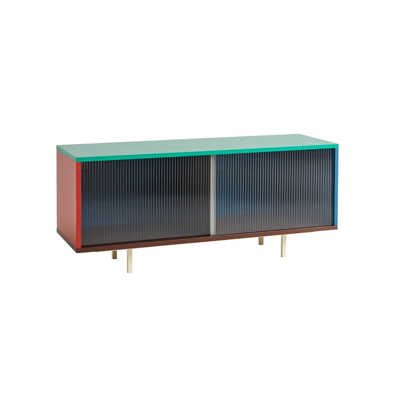 COLOUR CABINET M avec portes vitrées Multicolore 
