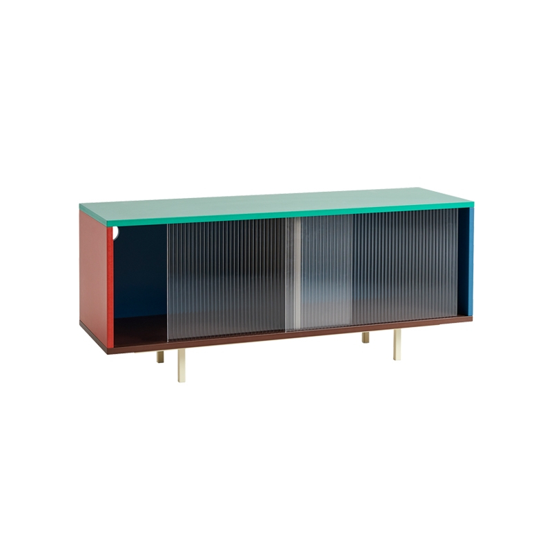 COLOUR CABINET M avec portes vitrées Multicolore 
